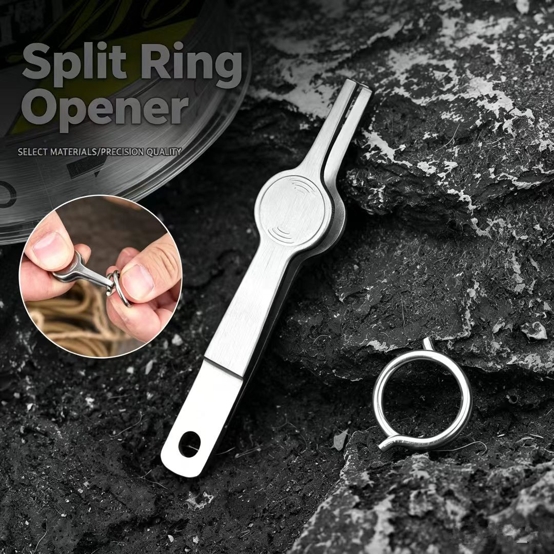 Fishing Line Cutter - Splitringopener visgereedschap, roestvrijstalen splitringtang voor kunstaas,